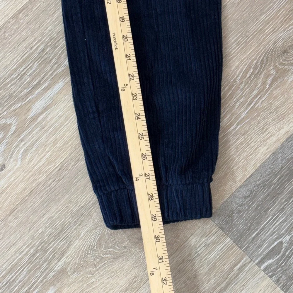 Sun + Stone Mens Navy Blue Corduroy Jogger Pants Cotton Cargo Pocket Size M NWT